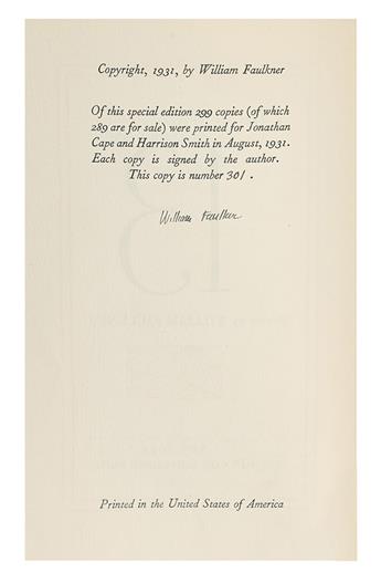 FAULKNER, WILLIAM. These Thirteen.